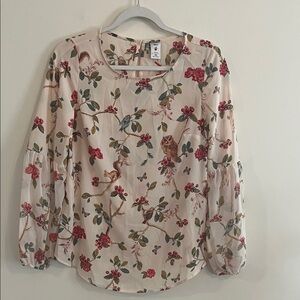 Lauren Conrad Snow White‎ Blouse Disney Floral Woodland Princess NWT Feminine XS